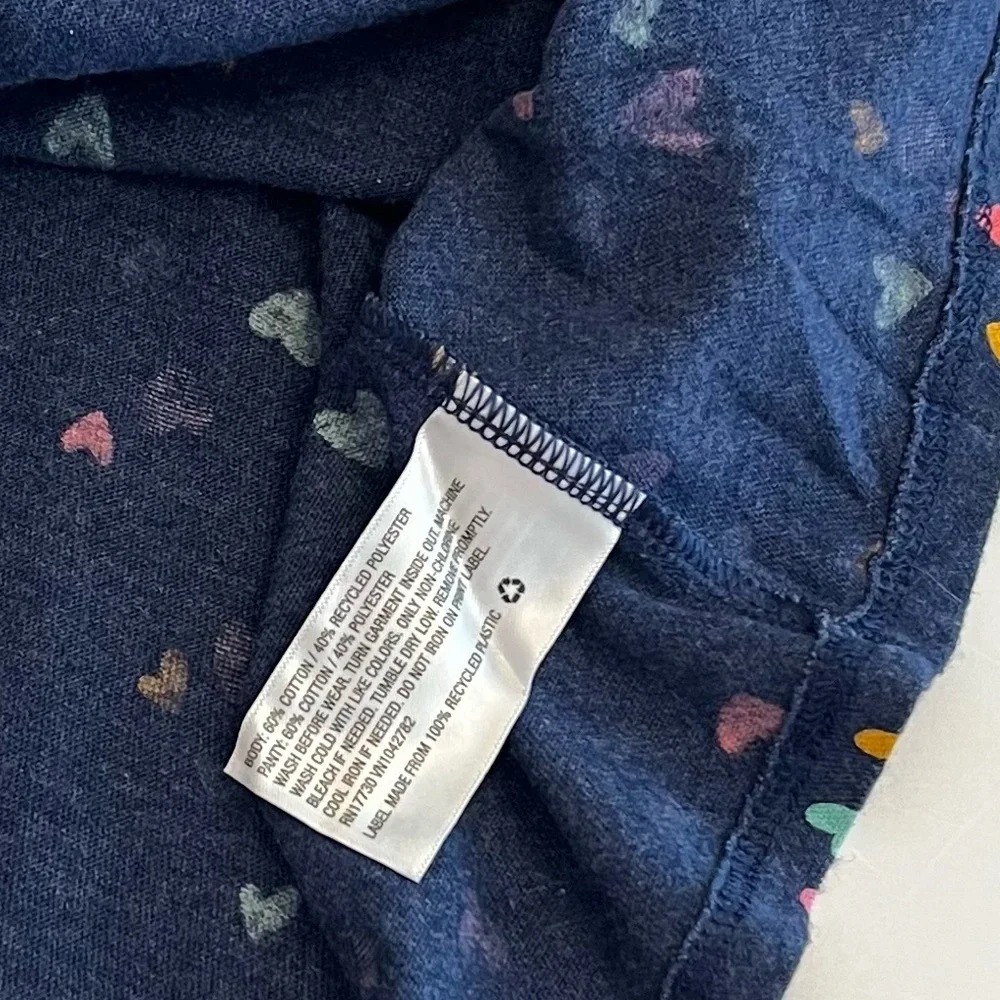 💫$6/ADD ON 💫  ADORABLE Cat & Jack Navy Dress with Heart Pattern Baby Girl 18MTHS